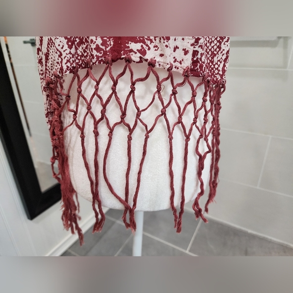 RVCA Fringe Vest Snake Print size XS/S - Picture 2 of 6